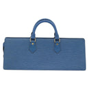 LOUIS VUITTON Epi Sac Triangle Hand Bag Blue M52095 LV Auth 181702-2