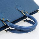 LOUIS VUITTON Epi Sac Triangle Hand Bag Blue M52095 LV Auth 181702-7
