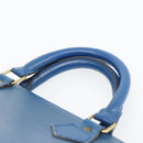 LOUIS VUITTON Epi Sac Triangle Hand Bag Blue M52095 LV Auth 181702-14