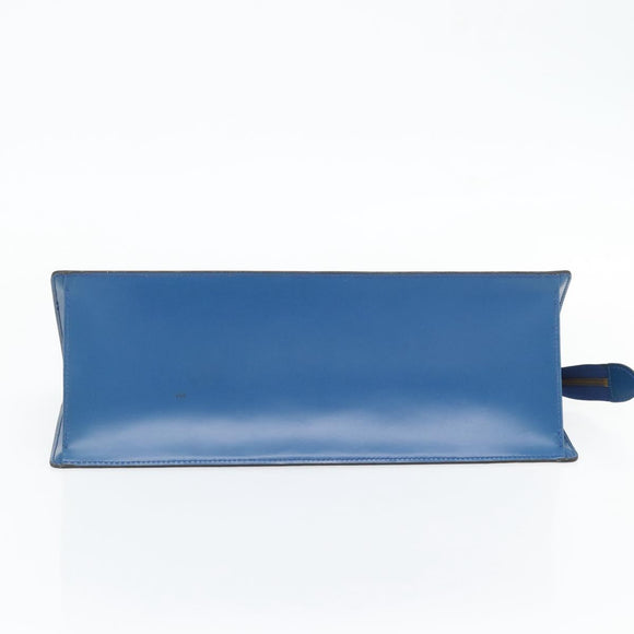 LOUIS VUITTON Epi Sac Triangle Hand Bag Blue M52095 LV Auth 181702