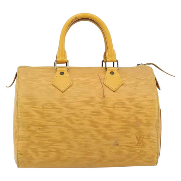LOUIS VUITTON Epi Speedy 25 Handtasche Tassili Yellow M43019 LV Auth 181703