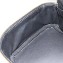 CHANEL COCO Mark Vanity Handtas Lakleer Zwart Goud CC Auth 181704-20