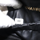 CHANEL COCO Mark Vanity Handtas Lakleer Zwart Goud CC Auth 181704-22