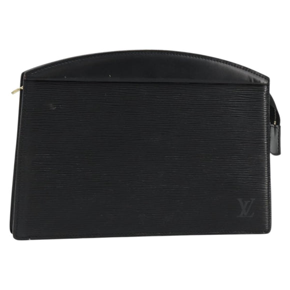 LOUIS VUITTON Epi Trousse Crete Pouch Black M48402 LV Auth 181706