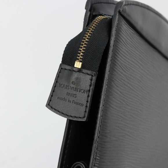 LOUIS VUITTON Epi Trousse Crete Pouch Black M48402 LV Auth 181706