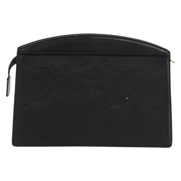 LOUIS VUITTON Epi Trousse Crete Pouch Black M48402 LV Auth 181706