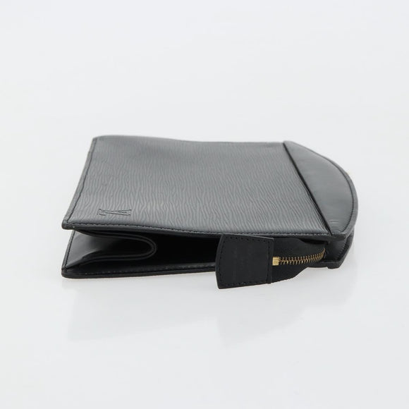 LOUIS VUITTON Epi Trousse Crete Pouch Black M48402 LV Auth 181706