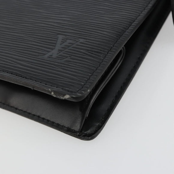 LOUIS VUITTON Epi Trousse Crete Pouch Black M48402 LV Auth 181706