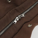 HERMES Fourre Tout MM Handtas Canvas Bruin Zilver Auth 181710-17