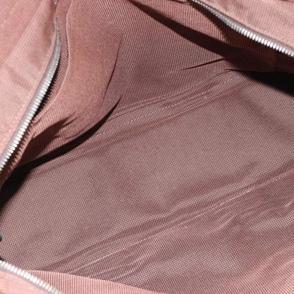 HERMES Fourre Tout MM Handtas Canvas Bruin Zilver Auth 181710