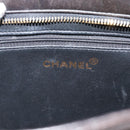 CHANEL Matelasse Reprint Tote Bag Lamb Skin Black Gold CC Auth 181711A-19