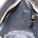 CHANEL Matelasse Reprint Tote Bag Lamb Skin Black Gold CC Auth 181711A-21