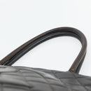 CHANEL Matelasse Reprint Tote Bag Lamb Skin Black Gold CC Auth 181711A-14