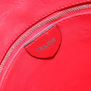 CELINE Circle Shoulder Bag Leather Bordeaux Gold Auth 181718-18