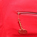 CELINE Circle Shoulder Bag Leather Bordeaux Gold Auth 181718-21