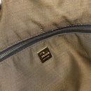 FENDI Zucca Canvas Vanity Hand Bag Black Brown Auth 181720-10