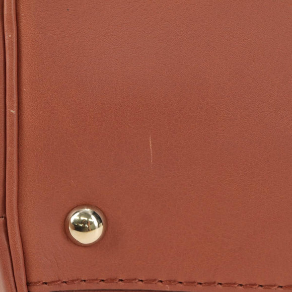 GUCCI Bamboo Handtas Leer 2way Roze Goud 308385 Auth 181722V