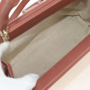 GUCCI Bamboo Handtas Leer 2way Roze Goud 308385 Auth 181722V-24