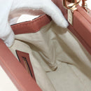 GUCCI Bamboo Handtas Leer 2way Roze Goud 308385 Auth 181722V-26