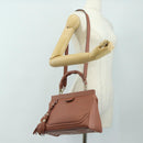 GUCCI Bamboo Handtas Leer 2way Roze Goud 308385 Auth 181722V-30