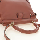GUCCI Bamboo Handtas Leer 2way Roze Goud 308385 Auth 181722V-6