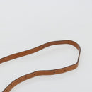 CELINE Macadam Canvas Shoulder Bag PVC Leather Brown Gold Auth 181724-8