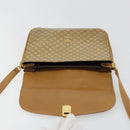 CELINE Macadam Canvas Shoulder Bag PVC Beige Gold Auth 181725-18