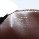 CELINE Macadam Canvas Shoulder Bag PVC Beige Gold Auth 181725-12