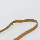 CELINE Macadam Canvas Shoulder Bag PVC Beige Gold Auth 181725-8