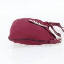 FENDI Mamma Baguette Schultertasche Jersey Lila Silber Auth 181726-5