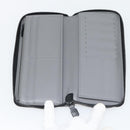 LOUIS VUITTON Monogram Shadow Zippy Wallet Vertical Gray M81384 LV Auth 181734A-9
