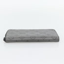 LOUIS VUITTON Monogram Shadow Zippy Wallet Vertical Gray M81384 LV Auth 181734A-4