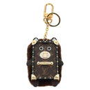 LOUIS VUITTON Monogram Bijoux Sack Wild Fur Key Holder M68451 LV Auth 181735M-13