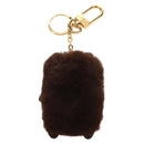 LOUIS VUITTON Monogram Bijoux Sack Wild Fur Key Holder M68451 LV Auth 181735M-5