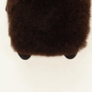 LOUIS VUITTON Monogram Bijoux Sack Wild Fur Key Holder M68451 LV Auth 181735M-6