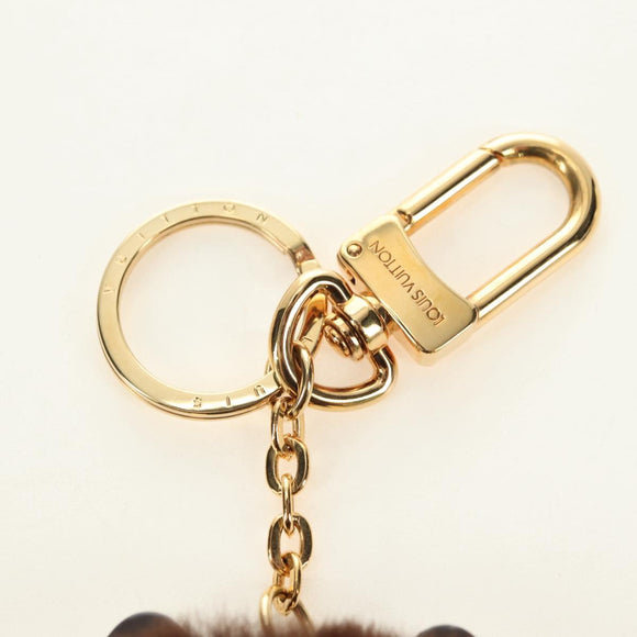 LOUIS VUITTON Monogram Bijoux Sack Wild Fur Key Holder M68451 LV Auth 181735M