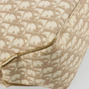 Christian Dior Trotter Canvas Chain Romantic Bag PVC Pink Silver Auth 181736-16