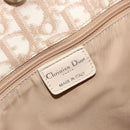 Christian Dior Trotter Canvas Chain Romantic Bag PVC Pink Silver Auth 181736-18