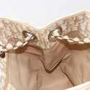 Christian Dior Trotter Canvas Chain Romantic Bag PVC Pink Silver Auth 181736-19