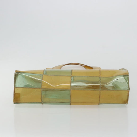 CHANEL Tote Bag Vinyl Clear CC Auth 181737