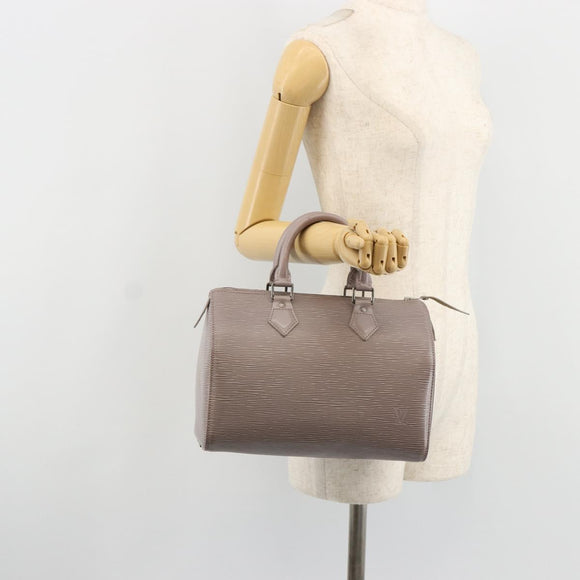 LOUIS VUITTON Epi Speedy 25 Hand Bag Gray Lilac M4301B LV Auth 181738V