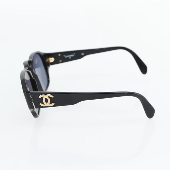 CHANEL COCO Mark Zonnebril kunststof Zwart CC Auth 181746