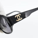 CHANEL COCO Mark Zonnebril kunststof Zwart CC Auth 181746-6