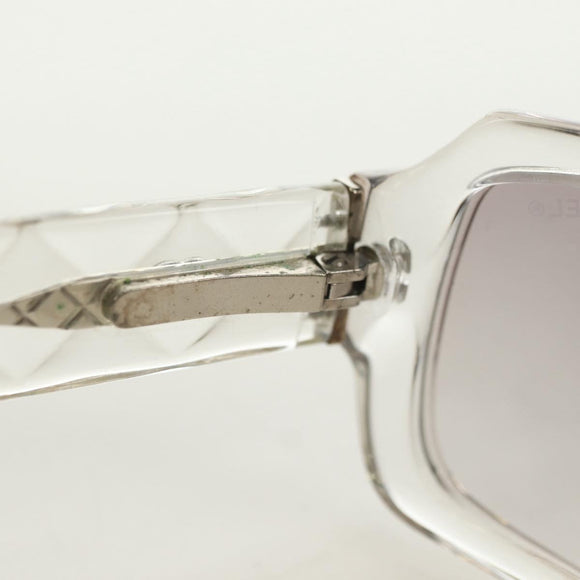 CHANEL COCO Mark Zonnebril kunststof Transparant CC Auth 181748M