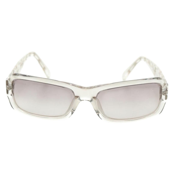 CHANEL COCO Mark Zonnebril kunststof Transparant CC Auth 181748M