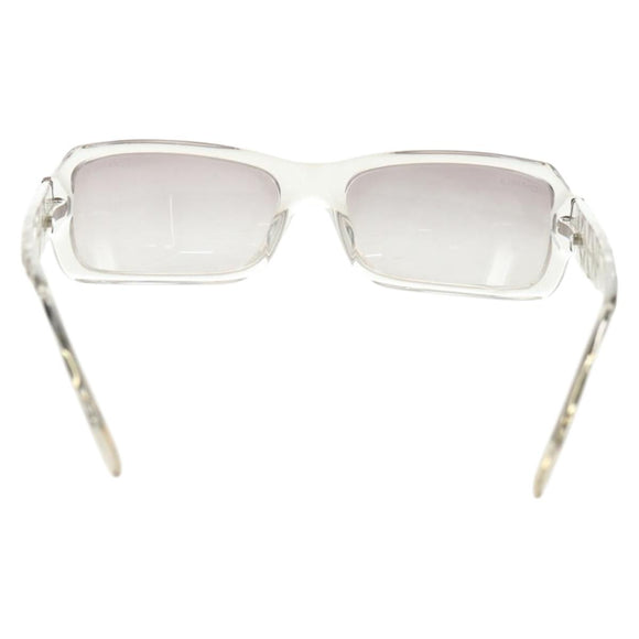 CHANEL COCO Mark Zonnebril kunststof Transparant CC Auth 181748M