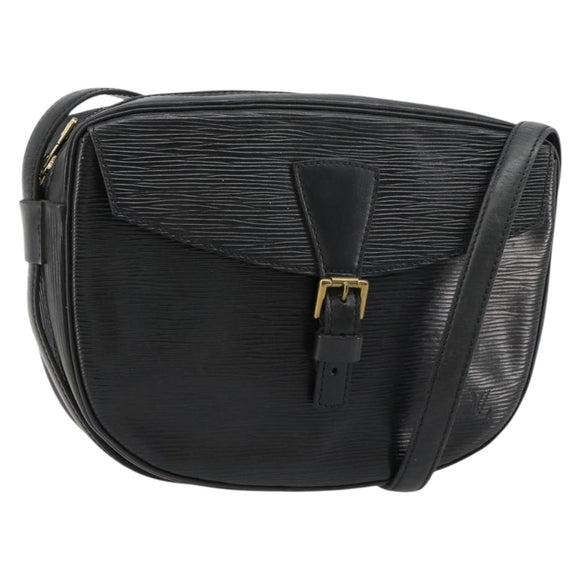 LOUIS VUITTON Epi Jeune Fille MM Shoulder Bag Black M52152 LV Auth 181750