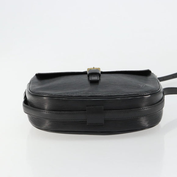 LOUIS VUITTON Epi Jeune Fille MM Shoulder Bag Black M52152 LV Auth 181750