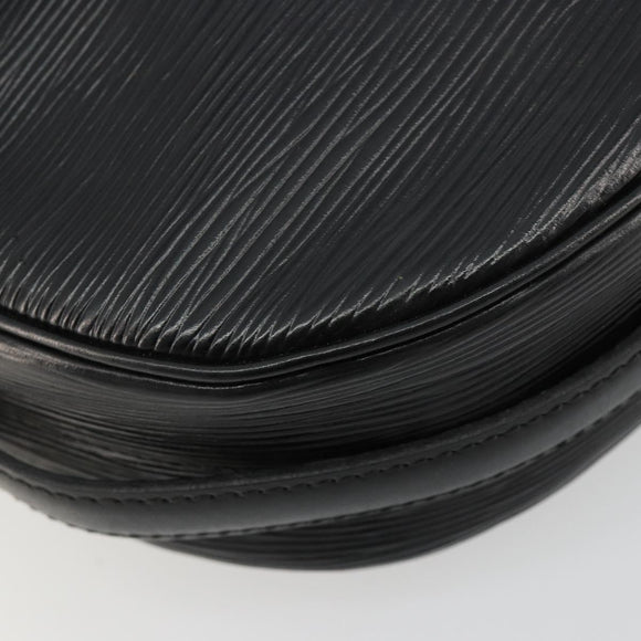 LOUIS VUITTON Epi Jeune Fille MM Shoulder Bag Black M52152 LV Auth 181750