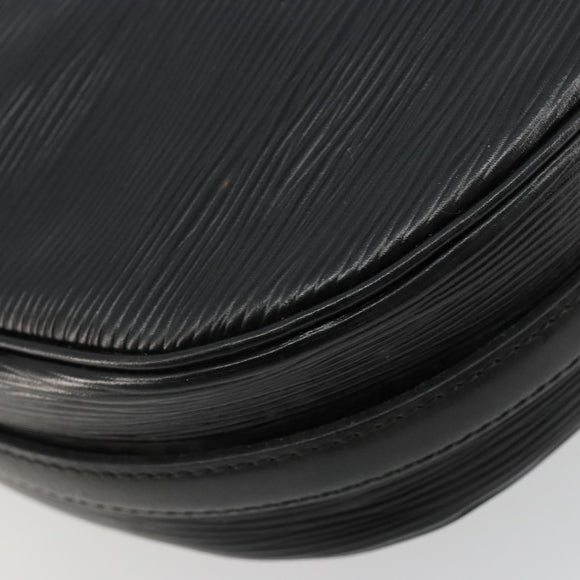 LOUIS VUITTON Epi Jeune Fille MM Shoulder Bag Black M52152 LV Auth 181750